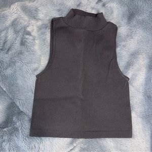 Zara Seamless Mock Neck Crop Top